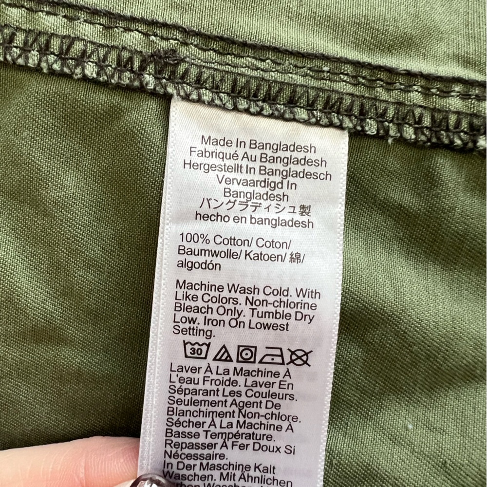 J. Crew Green Utility Jacket with Gold Accents - Picture 6 of 7
